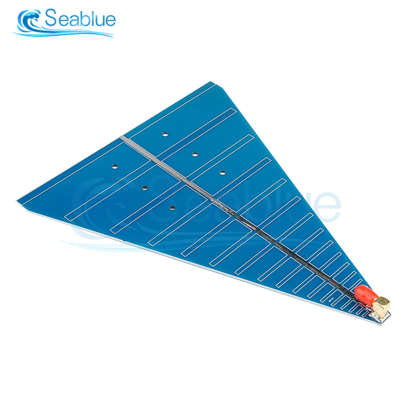 Antenne Directionnelle Large Bande 800 MHz - 6 GHz - Pour Wi-Fi, UWB, 200x146 Mm, Bleue, Neuve