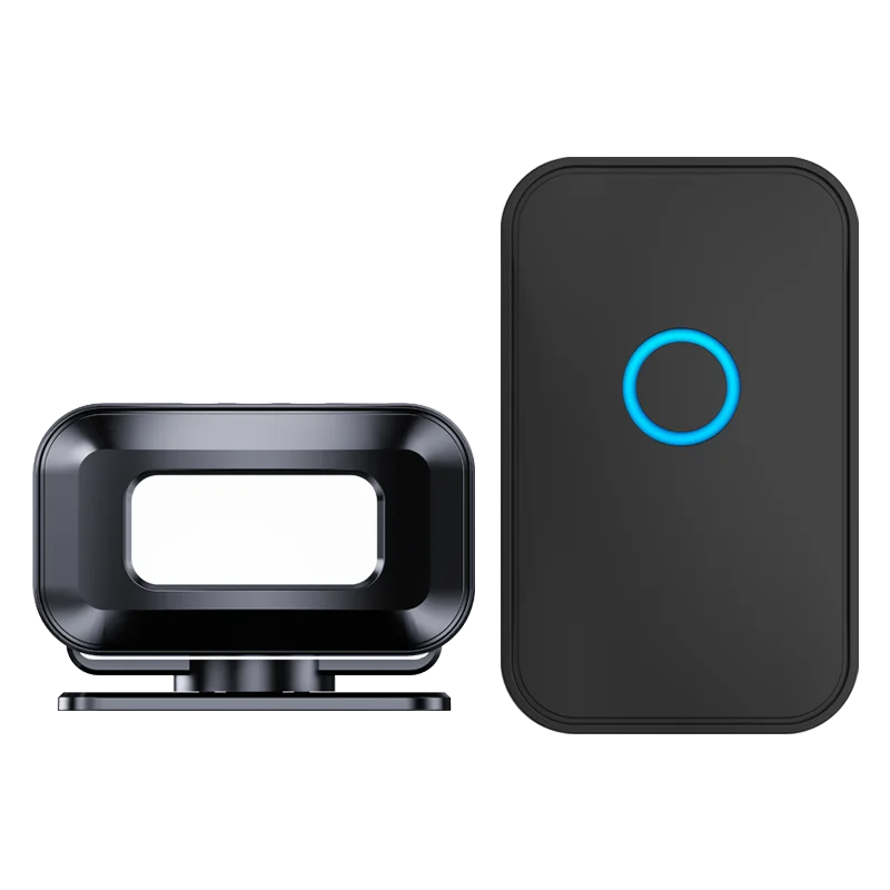 CACAZI Winkel Winkel Welkom Chime Wireless Home Otudoor Beveiliging Infrarood PIR Bewegingssensor Detector Alarmbel Toegangswaarschuwingssysteem: Grijsachtig Bruin