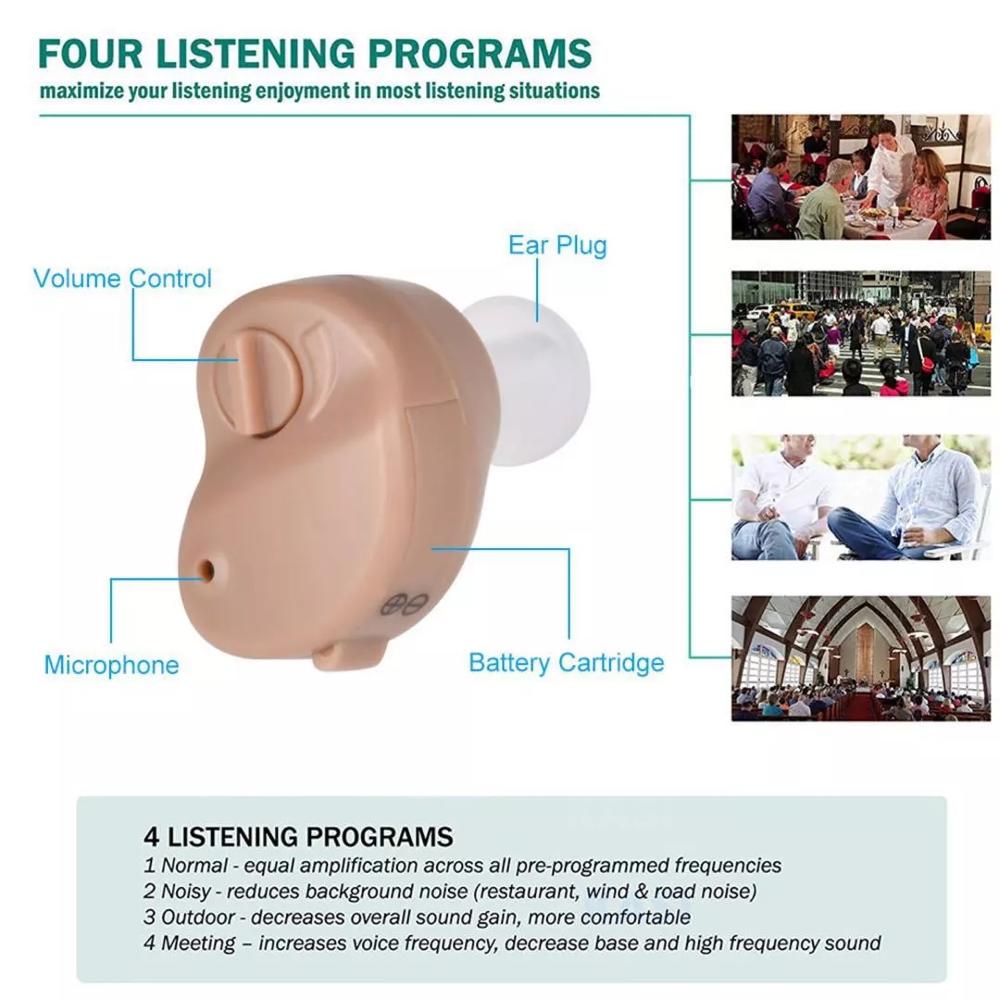 Gehoorapparaat Oor Voor Doofheid Geluidsversterkers Verstelbare Hearing Aids Draagbare Super Oor Hoornversterker Voor Ouderen