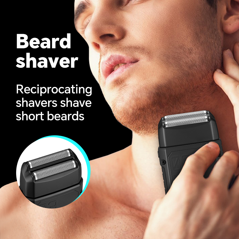 Rasoir électrique USB pour hommes, avec un temps de rasage fluide et confortable, adapté à la coupe et au nettoyage du visage