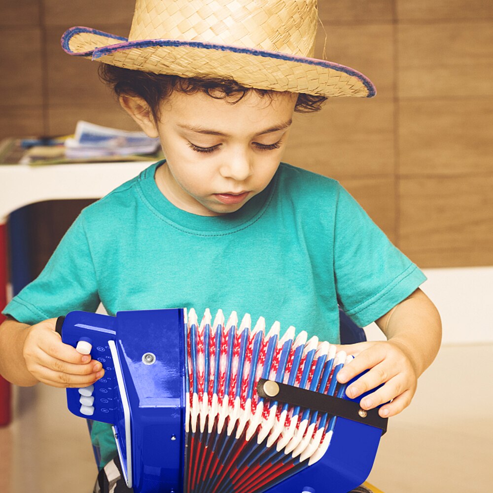 7-Key 2 Bass Kids Accordion Children's Mini Musical Instrument Easy to Learn Music Beginner