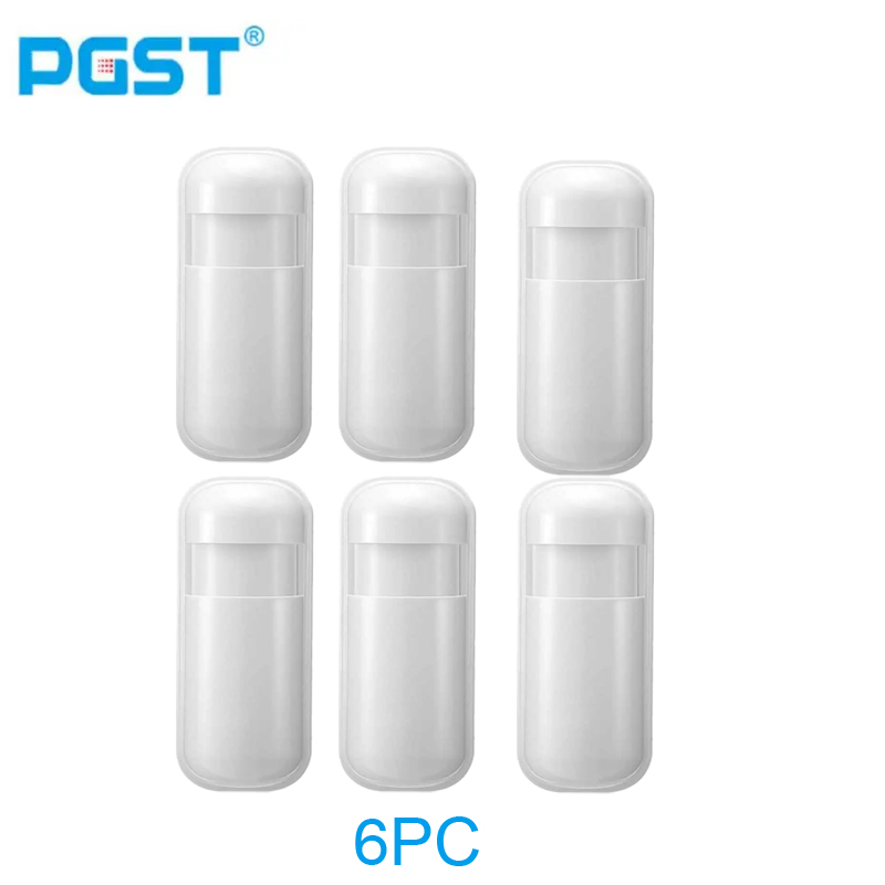 PGST-92R draadloze bewegingssensor voor thuis, 433 MHz miniatuur infrarood PIR-detector, onafhankelijk alarm, 433 MHz, geschikt voor GP-103 107: Zilver