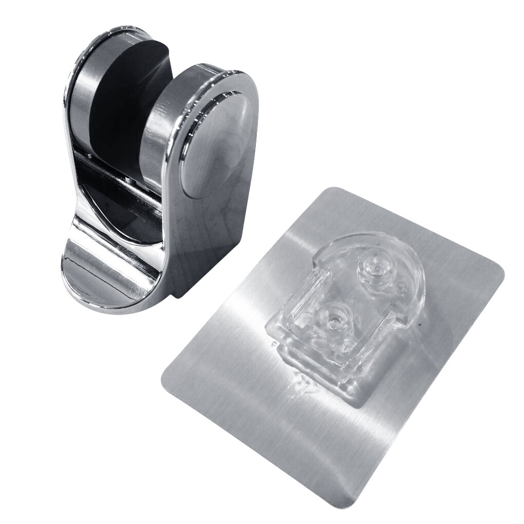 RecabLeght Suction Cup Shower Holder Black Adjustable Shower Head Holder Universal Bathroom Showerhead Bracket Nozzle Base Stand: Type 1