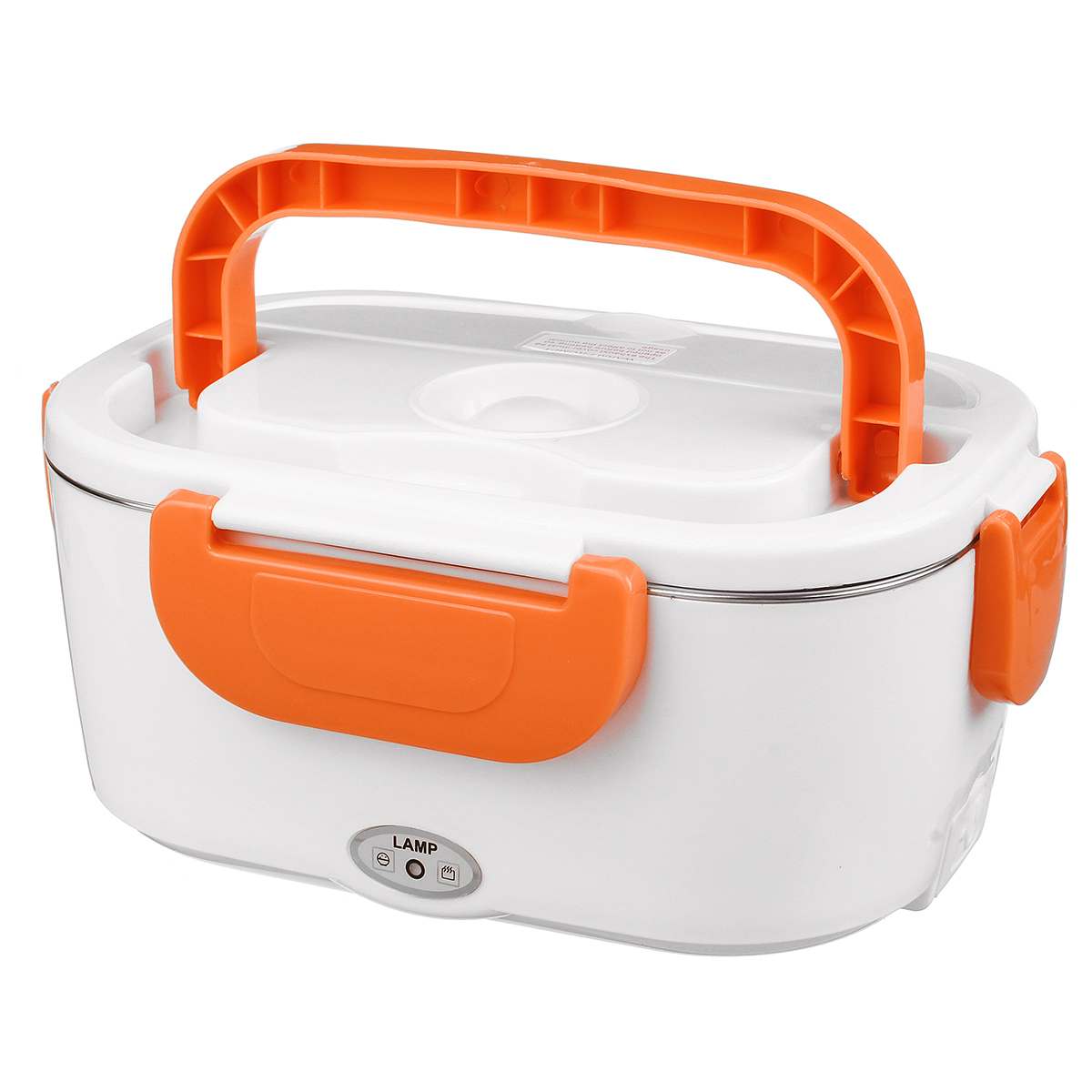 12V 110V 220V Electric Heated Lunch Box Food Warmer Container Thermostat Stainless Steel Rice Cooker Dinnerware Set For Car Home