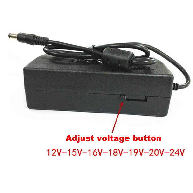 AC A DC 12V 15v 16v 18v 19v 24V Adattatore universale regolabile per caricabatterie Convertitore DC 96W per PC Laptop Eu US UK AU v