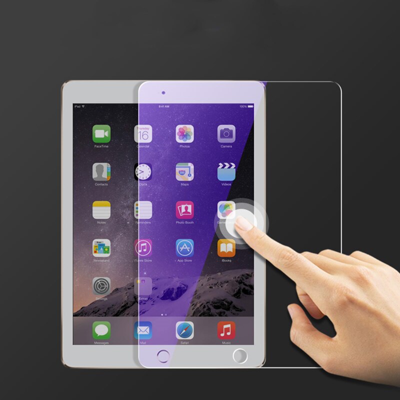Anti-Luz Azul de cristal templado para iPad 10,2 pulgadas Mini 5 4 Protector de pantalla de tableta de cine para el iPad Pro 10,5 Air2 borde curvo de vidrio
