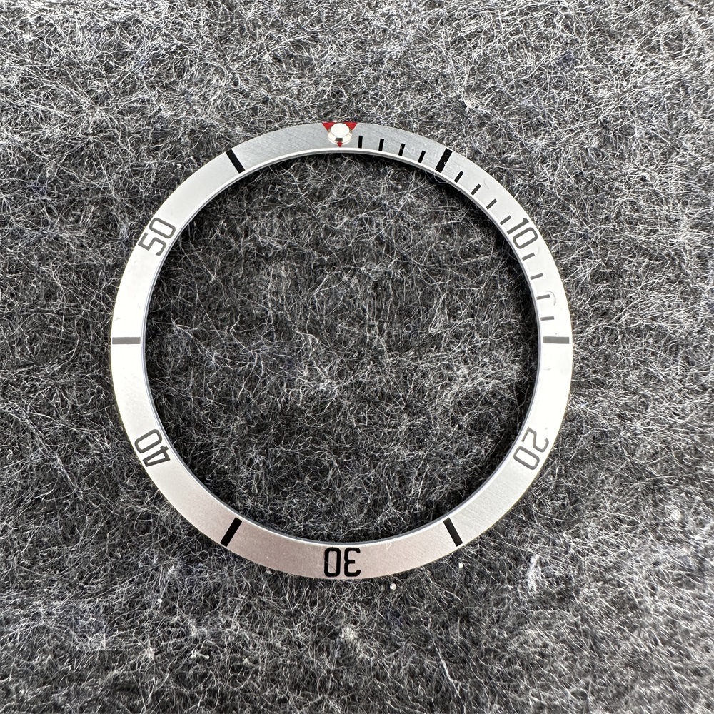 Bisel de reloj Retro de 36,5mm, hoja de aluminio, accesorios para reloj de hombre, piezas de reparación de relojes de 30,7mm-36,5mm: Azul