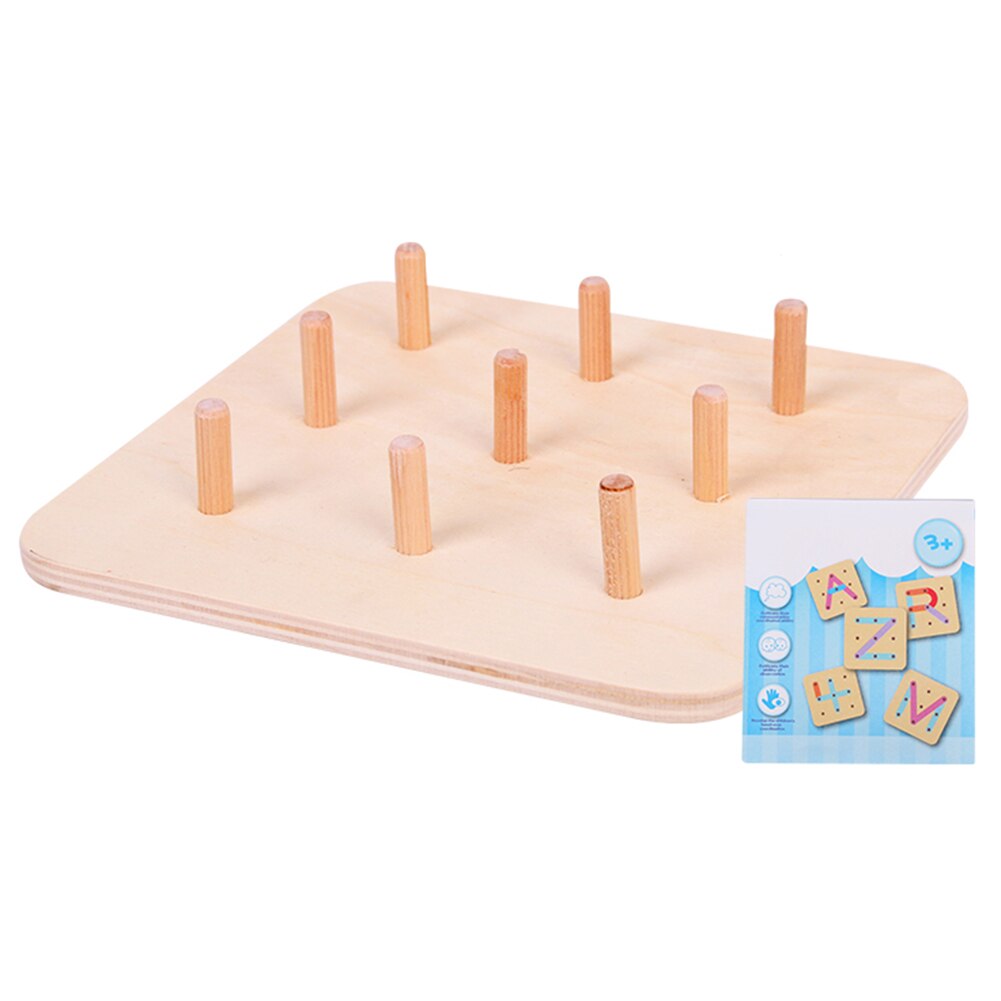 Wooden Letter Number Sorter Puzzle Pegboard Activity Board Educational Kids Toy
