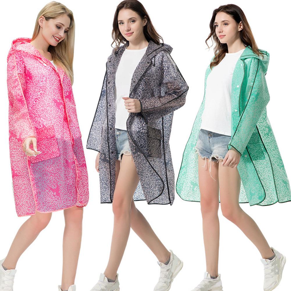 Poncho imperméable à manches longues pour adulte, imprimé Floral, capuche, randonnée, escalade