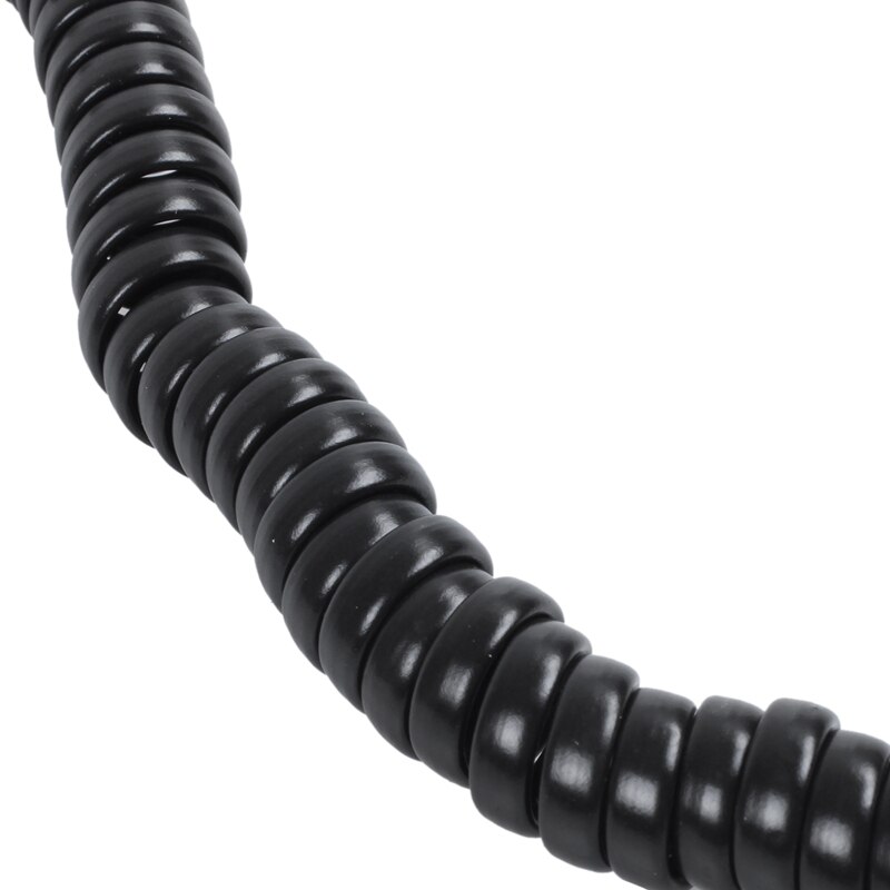 9.3" Black RJ9 Telephone Phone Modem Coil Line Cord Cable