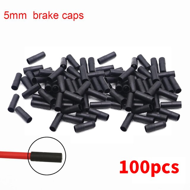 50 Pcs / 100 Pcs 4mm 5mm Road Mountain Bike Brake Shift Derailleur Cable End Crimps Bicycle Wire Cable End Caps Housing Ferrules: Burgundy