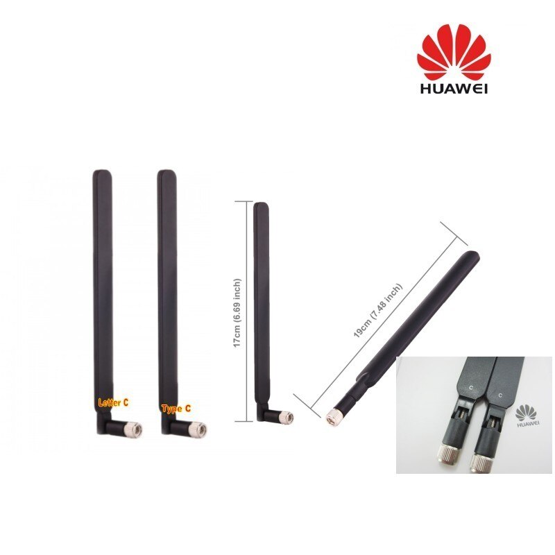 GENUINES originale Nero Huawei 4G LTE per B593 b890 B525 b3000 antenna Esterna Originale di Tipo C (router/ modem non incluso)