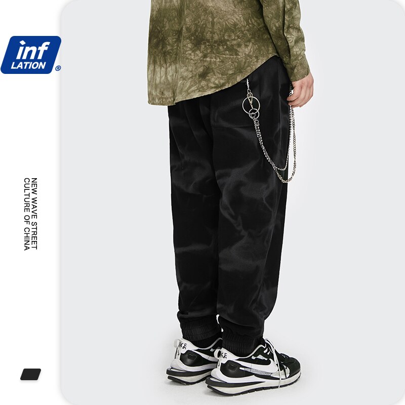 Inflatie tie dye joggingbroek heren streetwear high street hiphop joggingbroek heren joggers harem broek heren 3312w