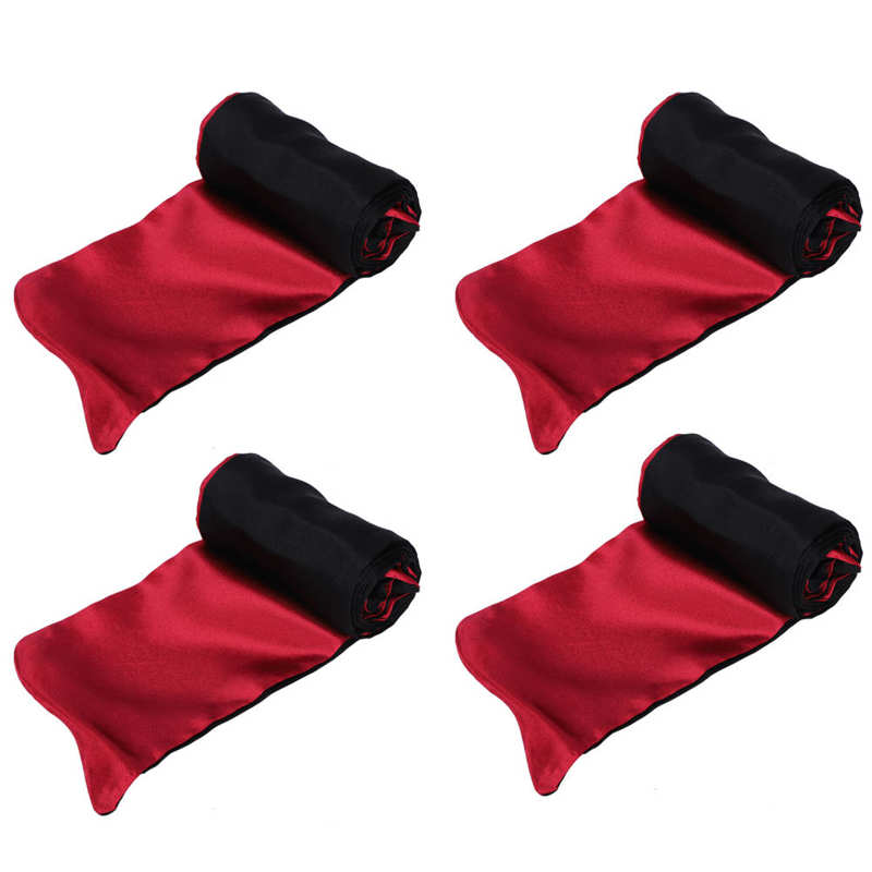 Silk Eye Cover Silk Cloth Eye Cover Sleeping Blindfolded Game Eyeshade Blindfold Tie Red Black for Valentine\'s Sleeping