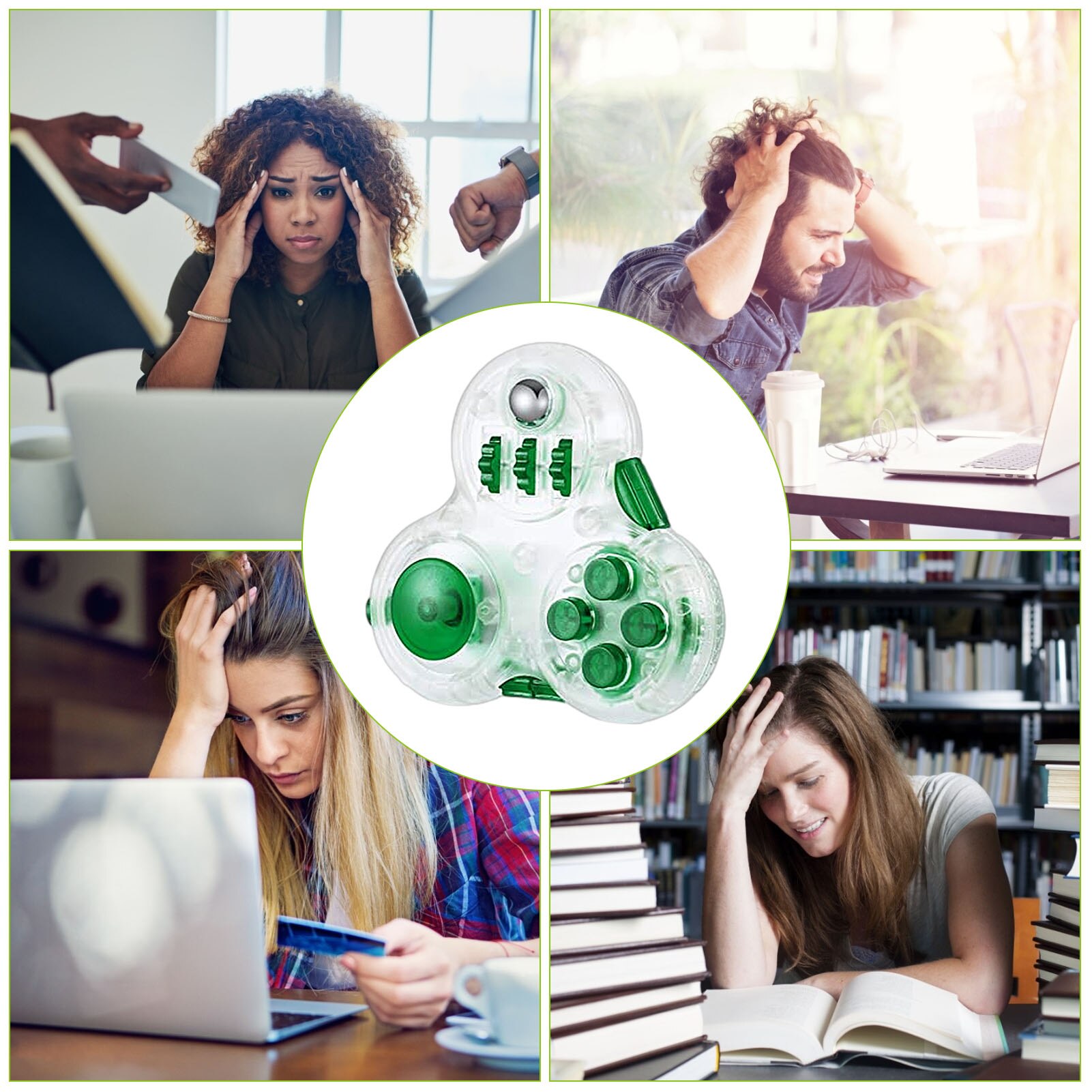 1Pc Fidget Controller Pad Cube - Premium Fidget Speelgoed-Gebruikt Om Stress Te Verlichten, een Anti-Angst Hand Speelgoed