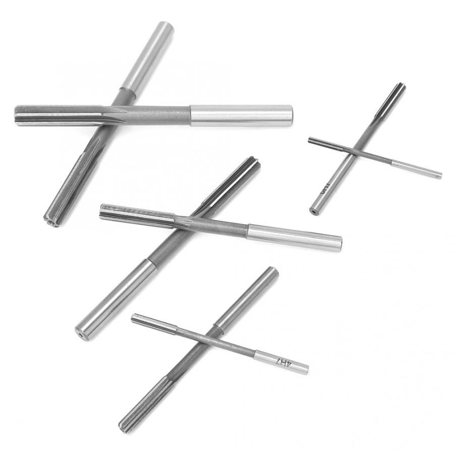 8Pcs Reamer High- Steel High Accuracy Straight Shank Reaming Tool Accessories Hole Reamer