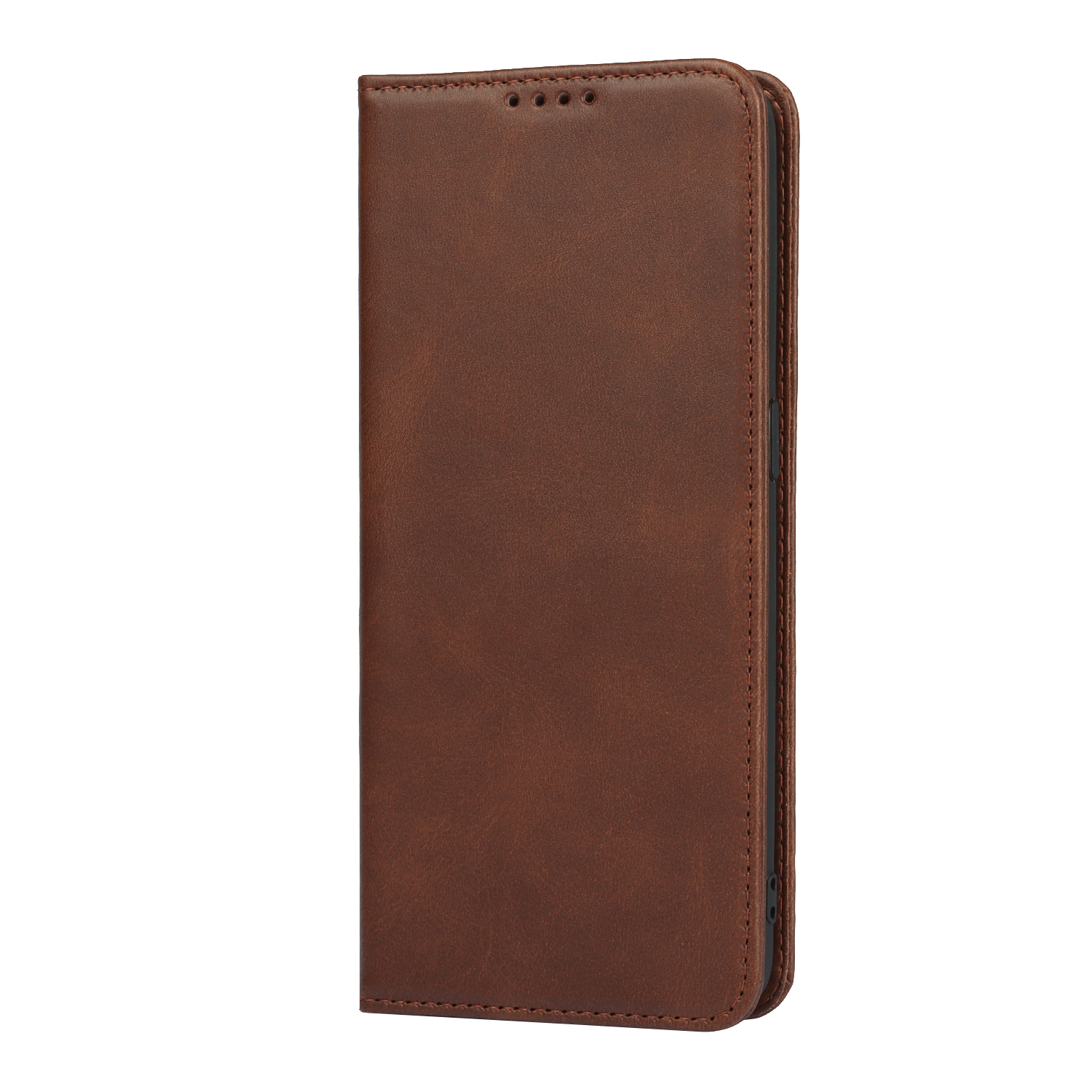 Funda de cuero para OPPO Find X3 Pro, carcasa con tapa, tarjetero, funda con atracción magnética, BILLETERA, funda para OPPO Find X3: for OPPO Find X3 / Castaño / Just Case