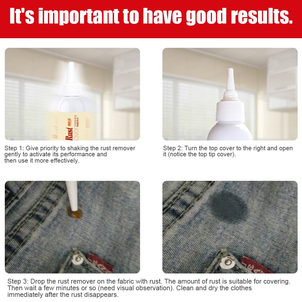 Clothing Rust Cleaner White Clothing Quickly Strong Go Rust Water Rust Trace Remover F-Best