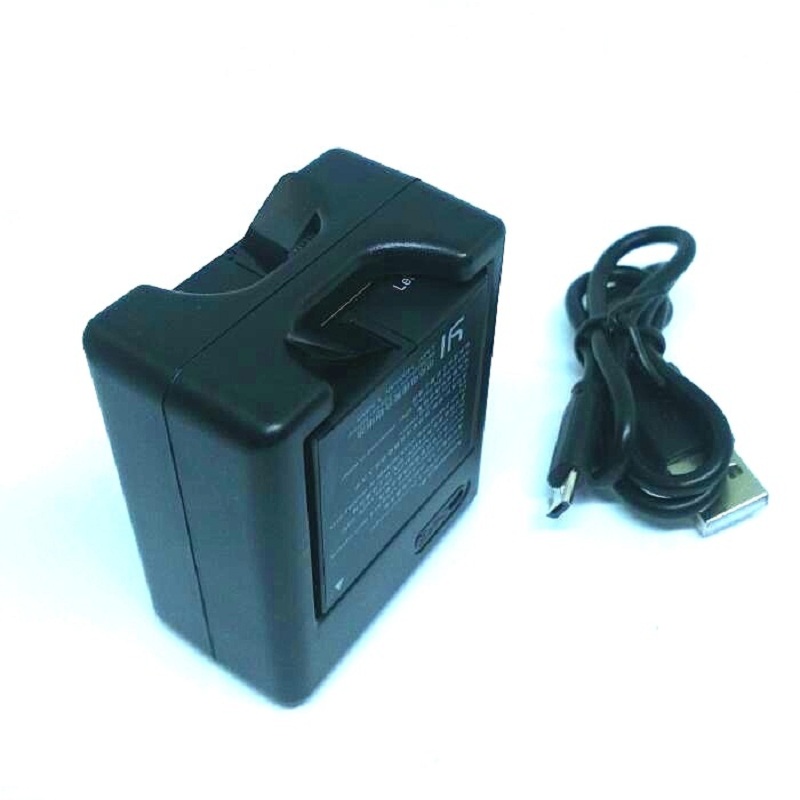 2PCS Original Xiaomi YI 4K Battery AZ16-1 USB Dual Charger For Xiaomi yi lite Action Camera 2 4K+ 1400mAh Rechargeable Battery