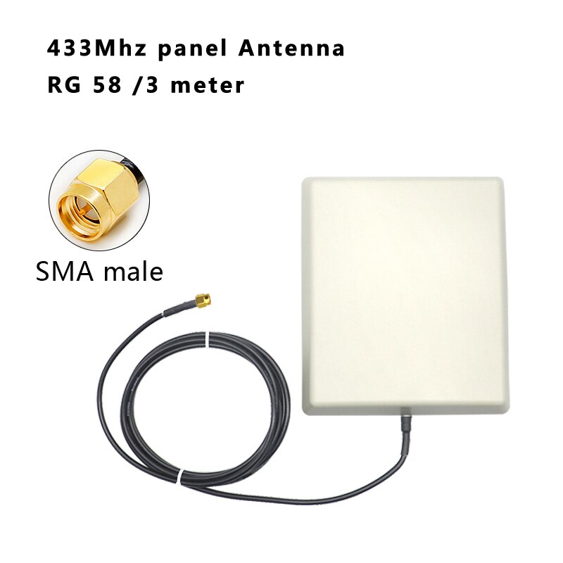 Fabrik preis hoch gewinnen 14dBi 433Mhz 4G WIFI drinnen draussen wasserdichte gerichtet Antenne: 433Mhz SMA männlich