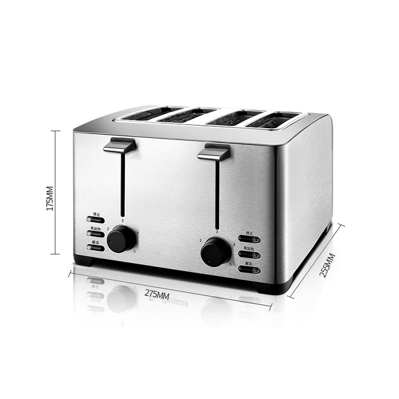 4 Slices Breakfast Machine Toaster Stove Bread Maker Equipment Automatic Toaster Household Toast Machine THT-3012B