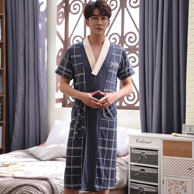 Più nuovo 100% cotone uomini veste manica corta – Grandado