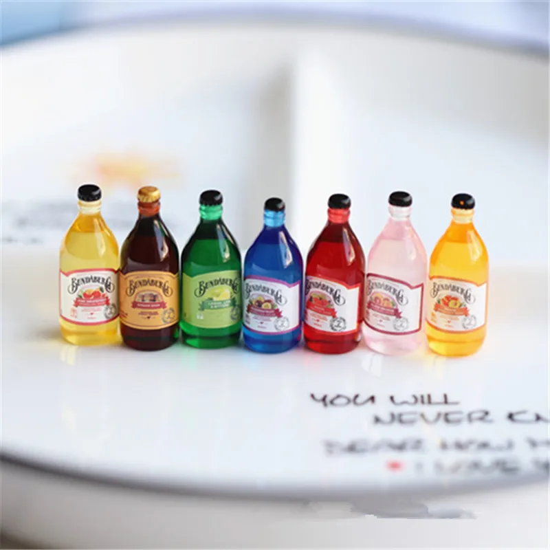 10 Uds. De vasos pequeños de resina de cristal de cerveza en miniatura, modelo de casa de muñecas, mesa moderna para habitación, suministros de decoración para casas de muñecas: plum