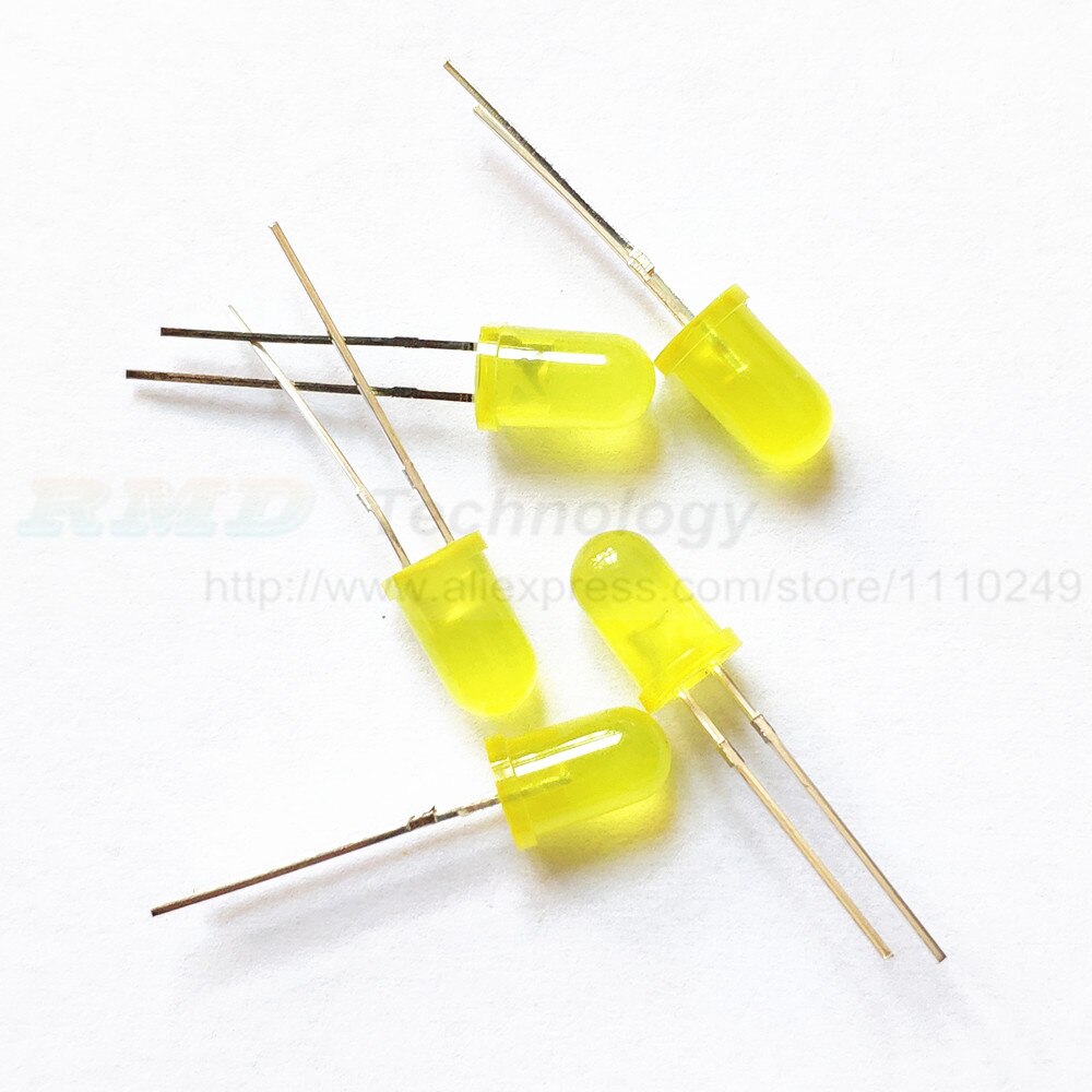 100pcs F5 5mm LED Diode Licht rood blauw groen geel wit lichtgevende diode