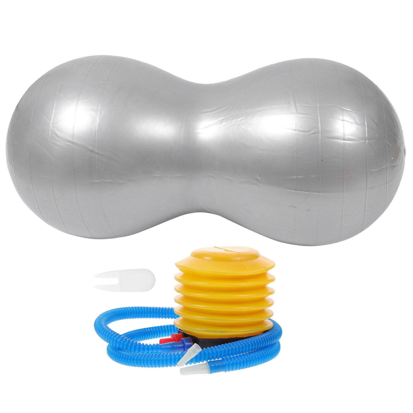 1 Set Thickened Yoga Balls Anti Burst Fitness Balls Peanut Shape Balancing Balls: Default Title