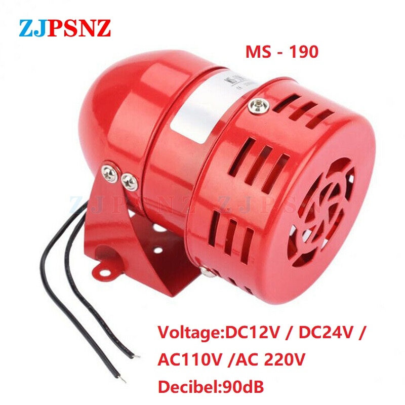 SM-190 mini metal automobilowy powietrze nalot syrena alarmowa silnik ciężarówki syrena alarm przemysłowy dźwięk elektryczna osłona przed kradzieżą róg
