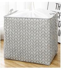 Fabric Folding Storage Basket Laundry Box Rectangle Tightable Organizer Clothes Underwear Toy Quilt Large: 6