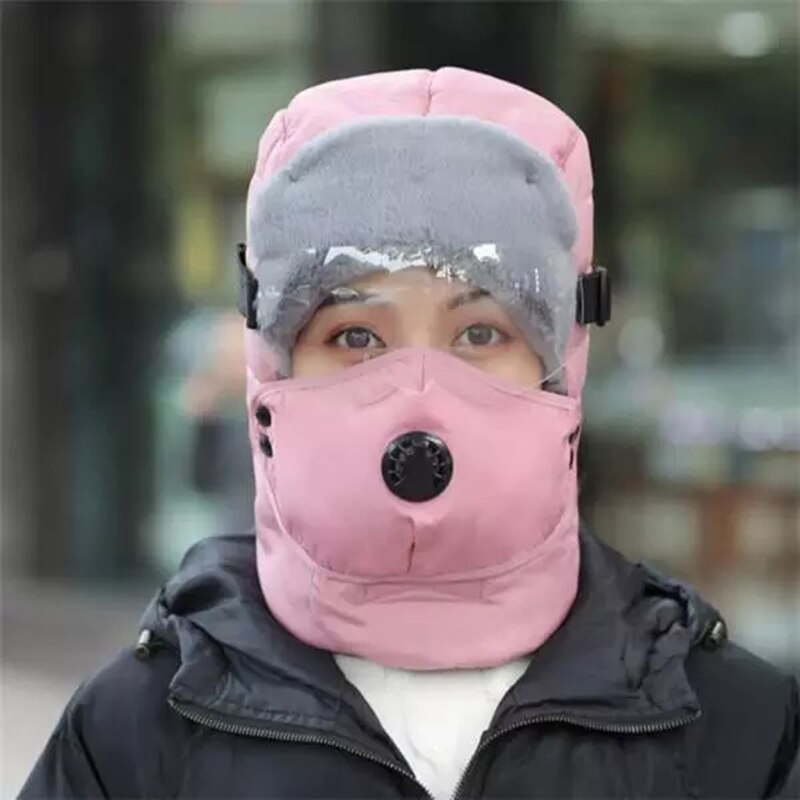 Full Protection Warm Waterproof Winter Hats With/Without Glasses for Riding Bike Motorcycle Outdoor d88
