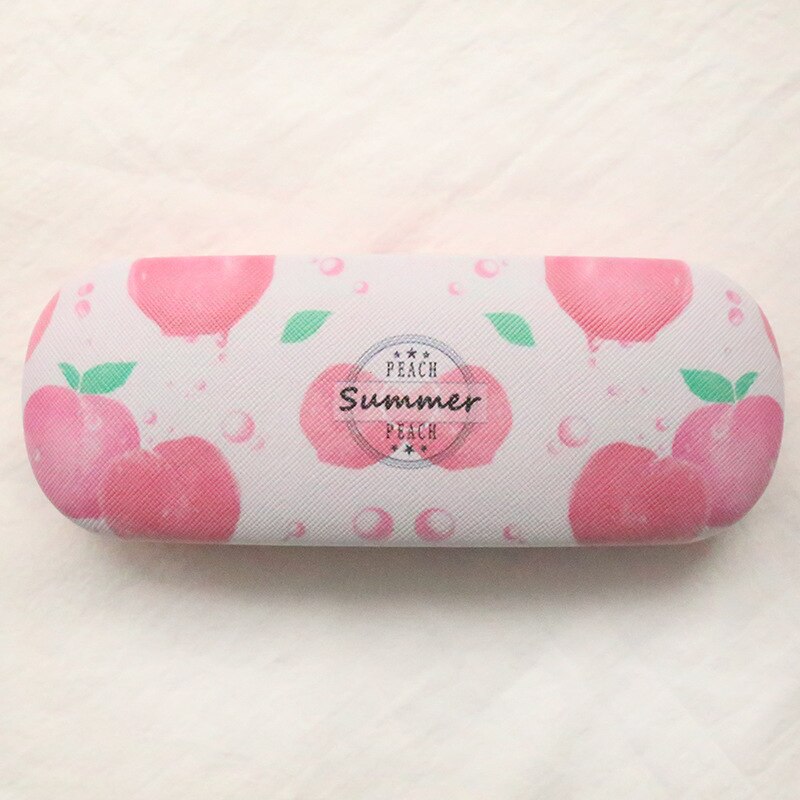 Eyeglasses Case Hard Spectacle Box Cases Pouch Portable Kids Myopia Glasses Case 16*6 Cm Waterproof Sunglasses Cover Box: Peach