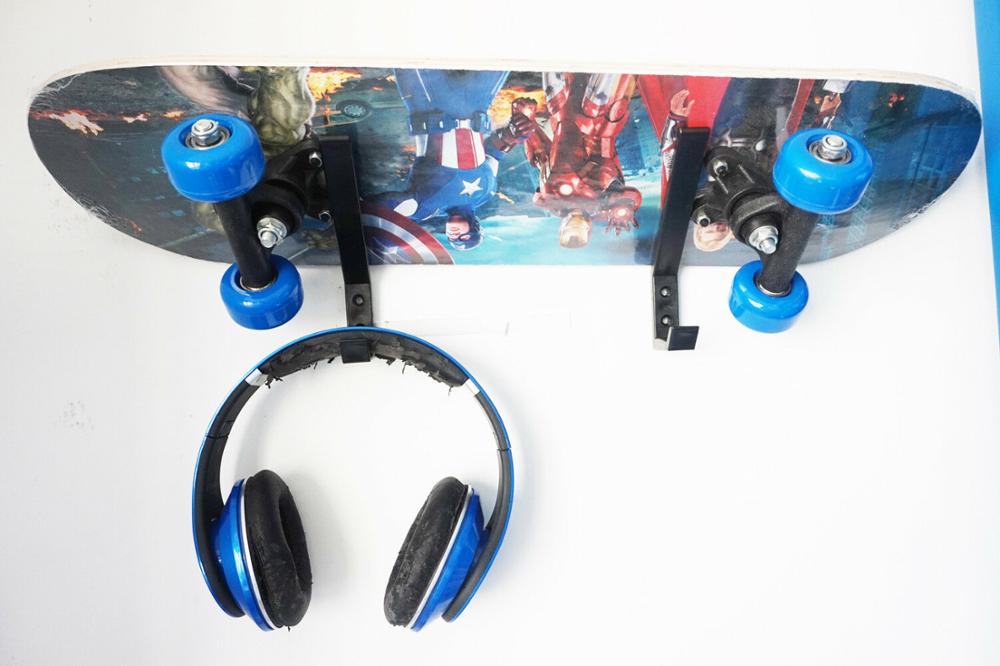 Estante de exhibición para esquí, Snowboard, monopatín, Wakeboard, almacenamiento deportivo, soporte de pared, 2 unids/lote