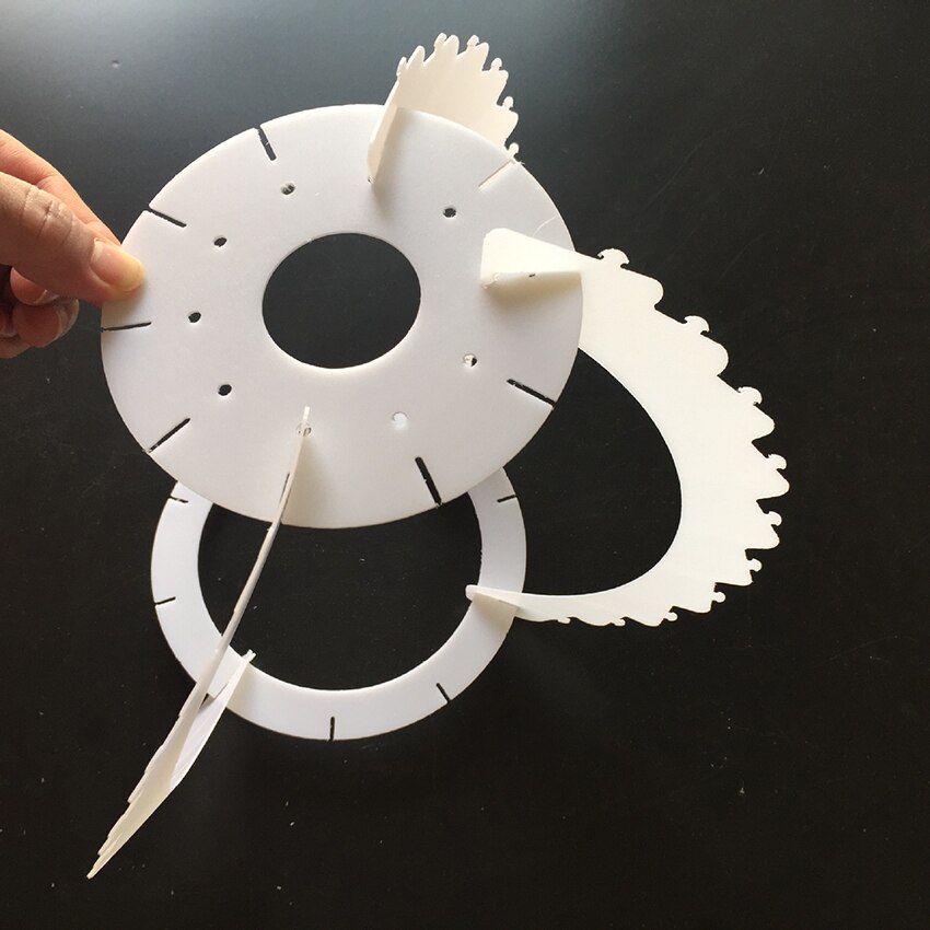 Ceiling Pendant DIY IQ Jigsaw Puzzle Lamp Shade Set Plastic Pine Cone Lampshade Assembly for Lighting Decoration