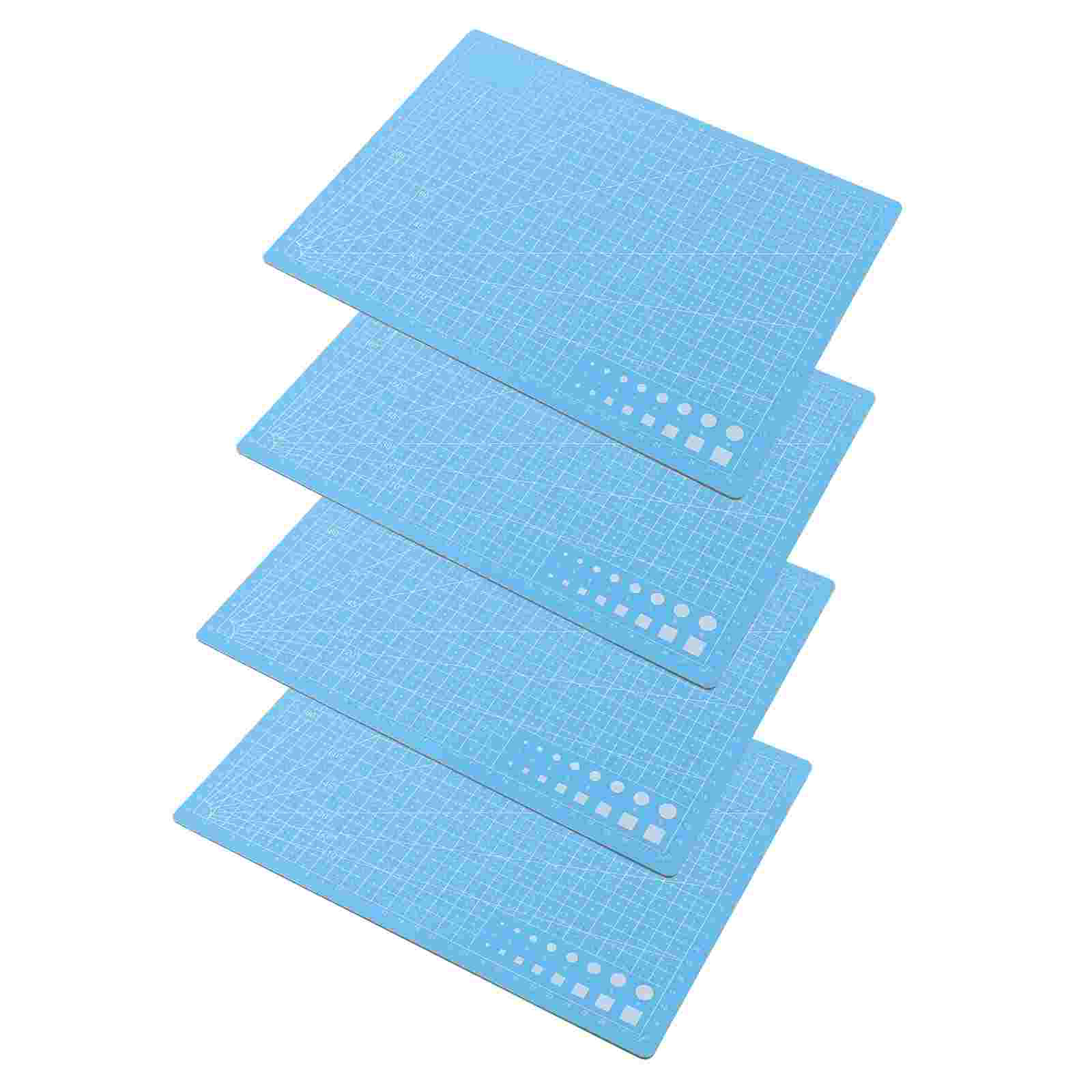 4Pcs Cutting Mats Quilting Grid Lines Printed Boards Self-Healing Cutting Boards