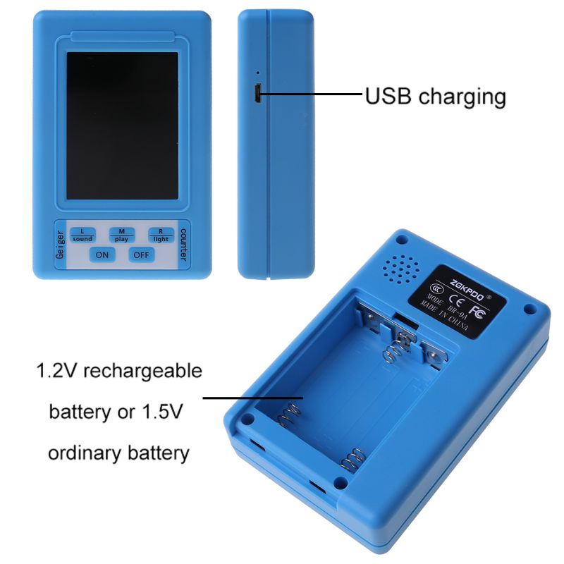 Elektromagnetisk strålingsdetektor emf meter strålingsdosimeter monitor tester br -9a