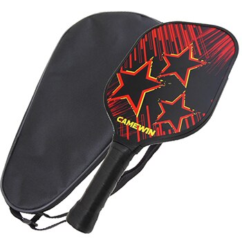 CAMEWIN Pickleball Paddel Tennis Schläger Fiberglas Schlagen Schläger Waben schlagen Mit Schläger Tragen Tasche Einzigen Gruppe draussen Sport: rot