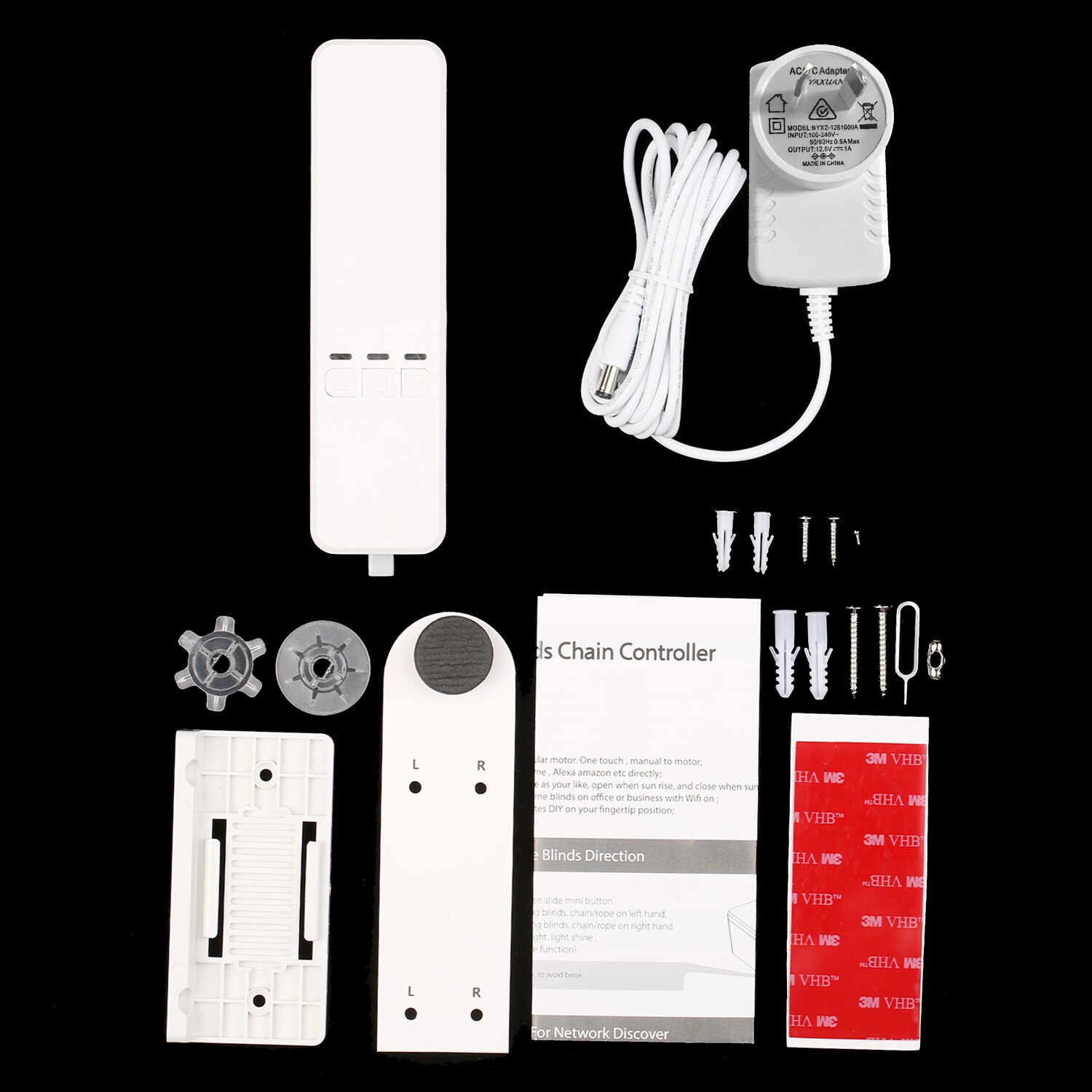 WiFi Tuya Smart DIY Motorized Chain Roller Blinds Shade Shutter Drive Motor Compatible with Alexa Google Home App Voice Control