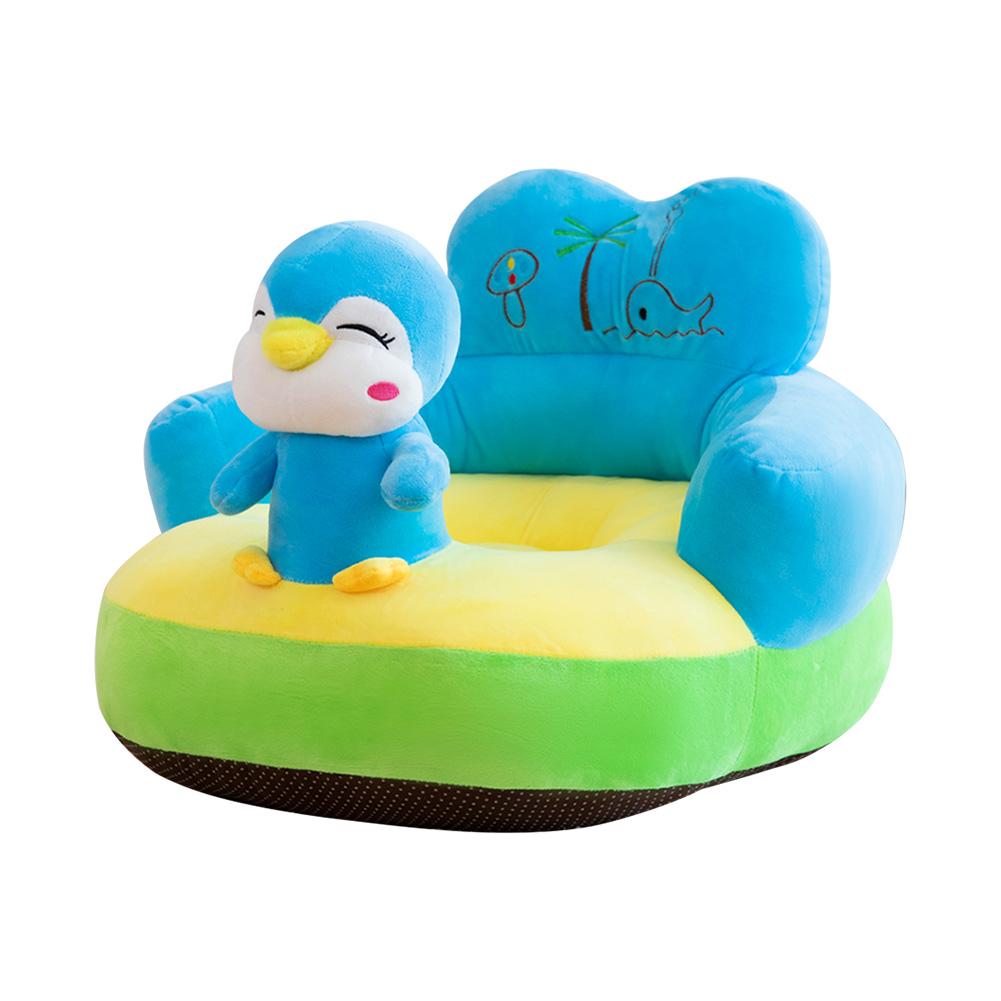 Only Cover No Filling Baby Bean Bag Cartoon Crown Seat Sofa Baby Chair Toddler Nest Puff Seat Bean Bag Plush Children Seat Cover: M