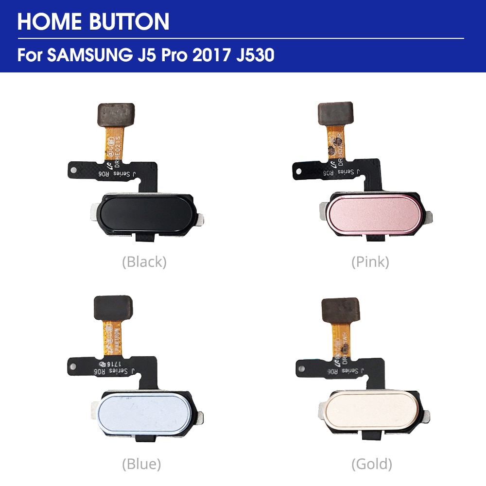 Home Return Key Menu Button Fingerprint Sensor Flex Cable For Samsung Galaxy J5 J7 pro J530 J730 Touch Repair