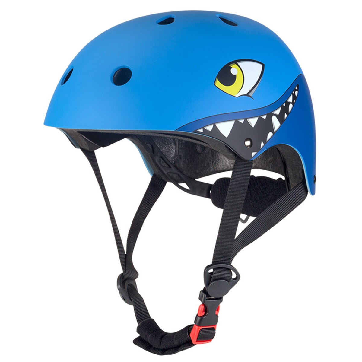 Cute Cartoon Dinosaur Bike Helmet Kids Boys Girls 3D Animal Cycling Safety Helmets Adjustable Breathable Skating Riding Helmet: Blue