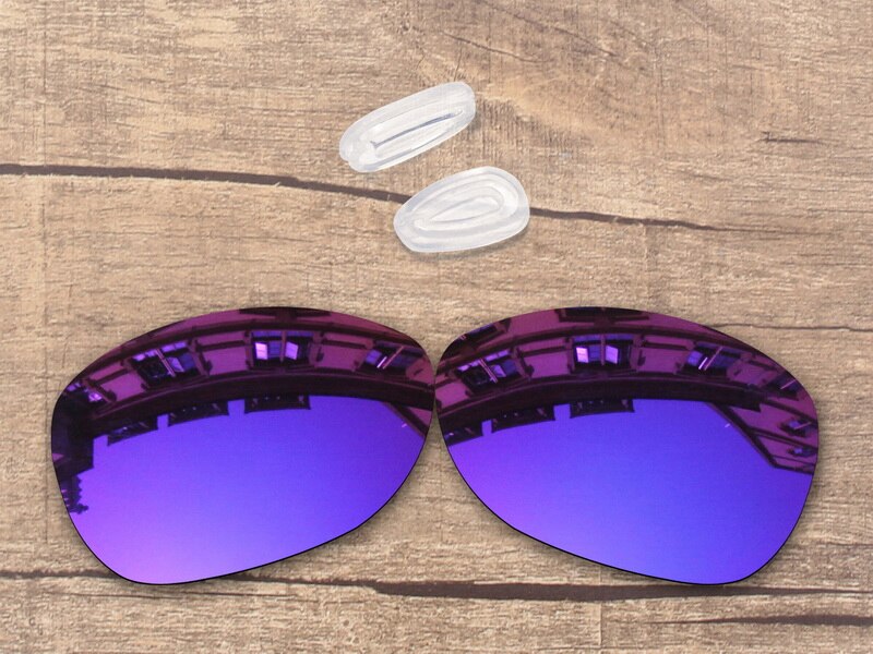 Vonxyz 20 + Scelte di Colore Occhiali Da Sole Polarizzati Lenti di Ricambio &amp; Naso Pastiglie per-Oakley Crosshair Nuovo 2012 OO4060 Telaio: Violet Mirror