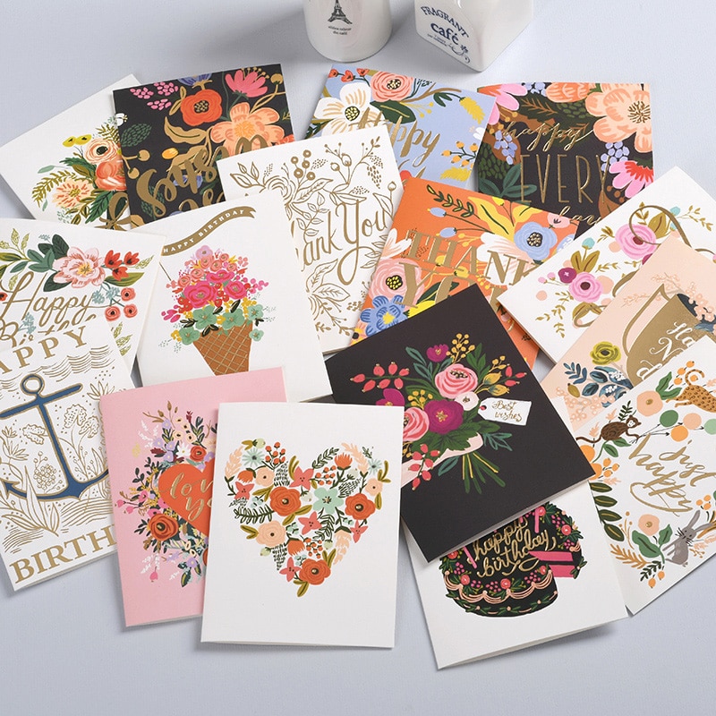 16 farbe stil Geschäft KARTEN Geburtstag karte das Erntedankfest karte papier Perle umschlag valentinstag nachricht karte aufbringen ist clea