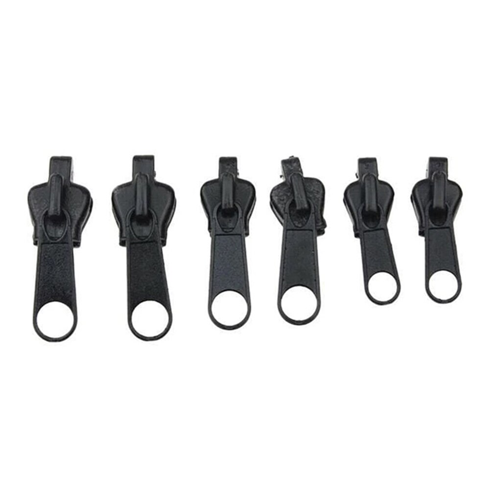 6Pcs Rits Reparatie Kit Universal Instant Zipper Reparatie Vervanging Rits Sliding Tanden Rescue Rits Voor 3 Verschillende Grootte: Default Title