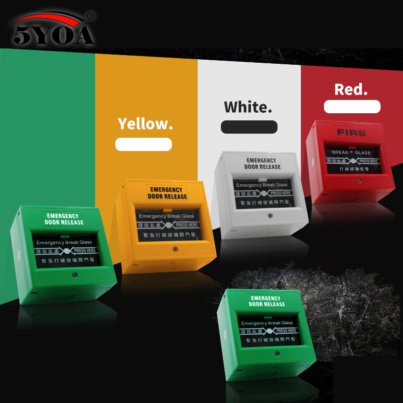 Emergency Door Release Switches Glass Break Alarm Button Fire Alarm swtich Break Glass Exit Release Switch