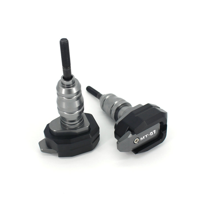 Deslizador de marco de Moto para Kawasaki MT07, accesorios de trazador, protector de carenado de motocicleta, almohadillas de protección contra caídas, piezas de MT-07 MT 07: Gris oscuro