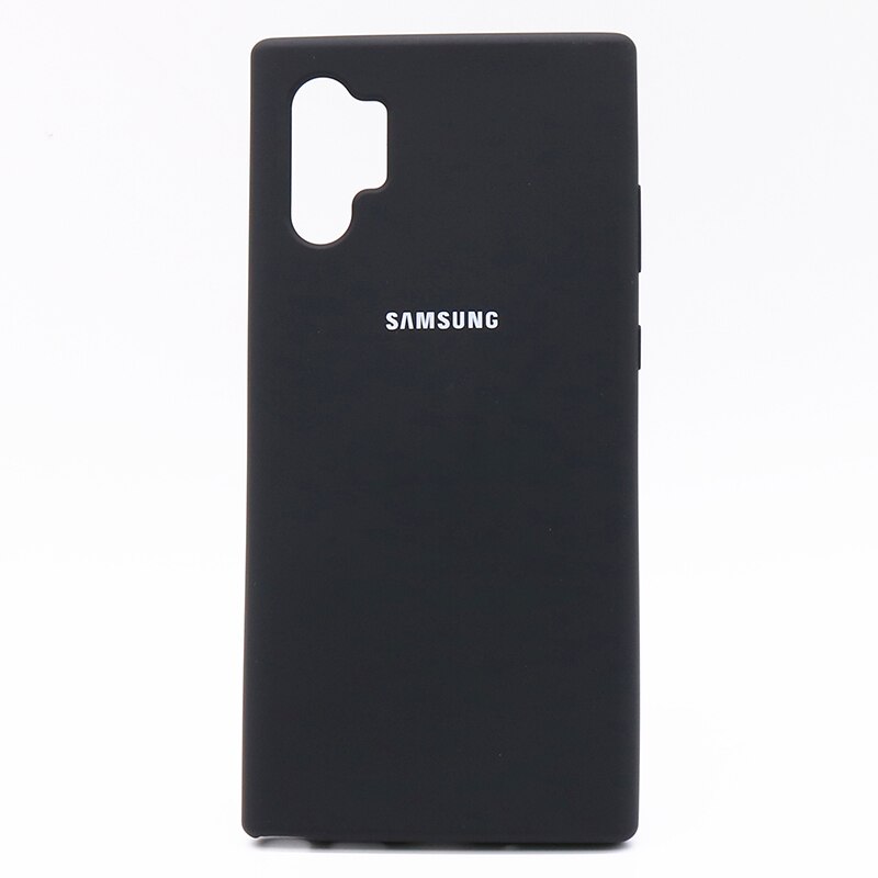 Samsung-funda Original con acabado de silicona, carcasa protectora trasera para Galaxy Note 10 Plus, Note 10 Pro: Galaxy Note 10 / black