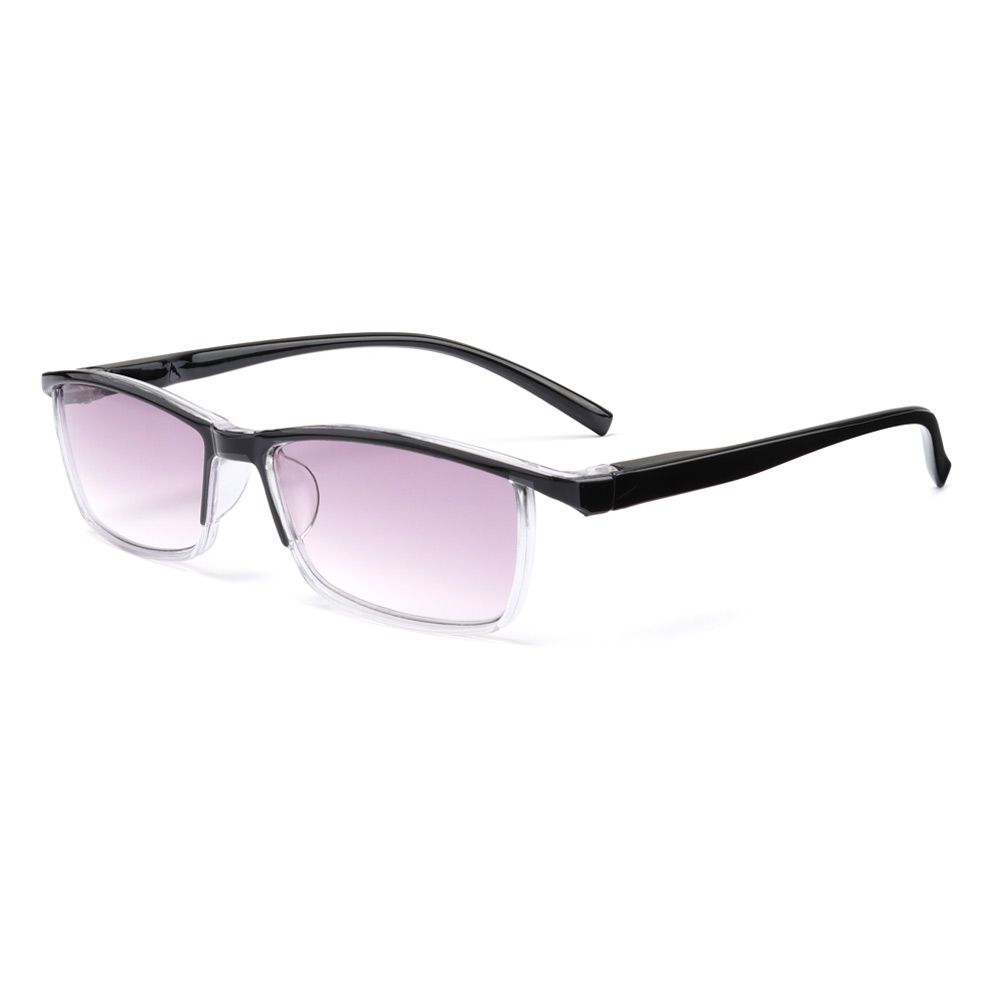 Lunettes de lecture pour hommes et femmes, de , demi-monture, dioptrie, Business, presbytes, + 10 15 20 25 3 4: Strength 400 / black