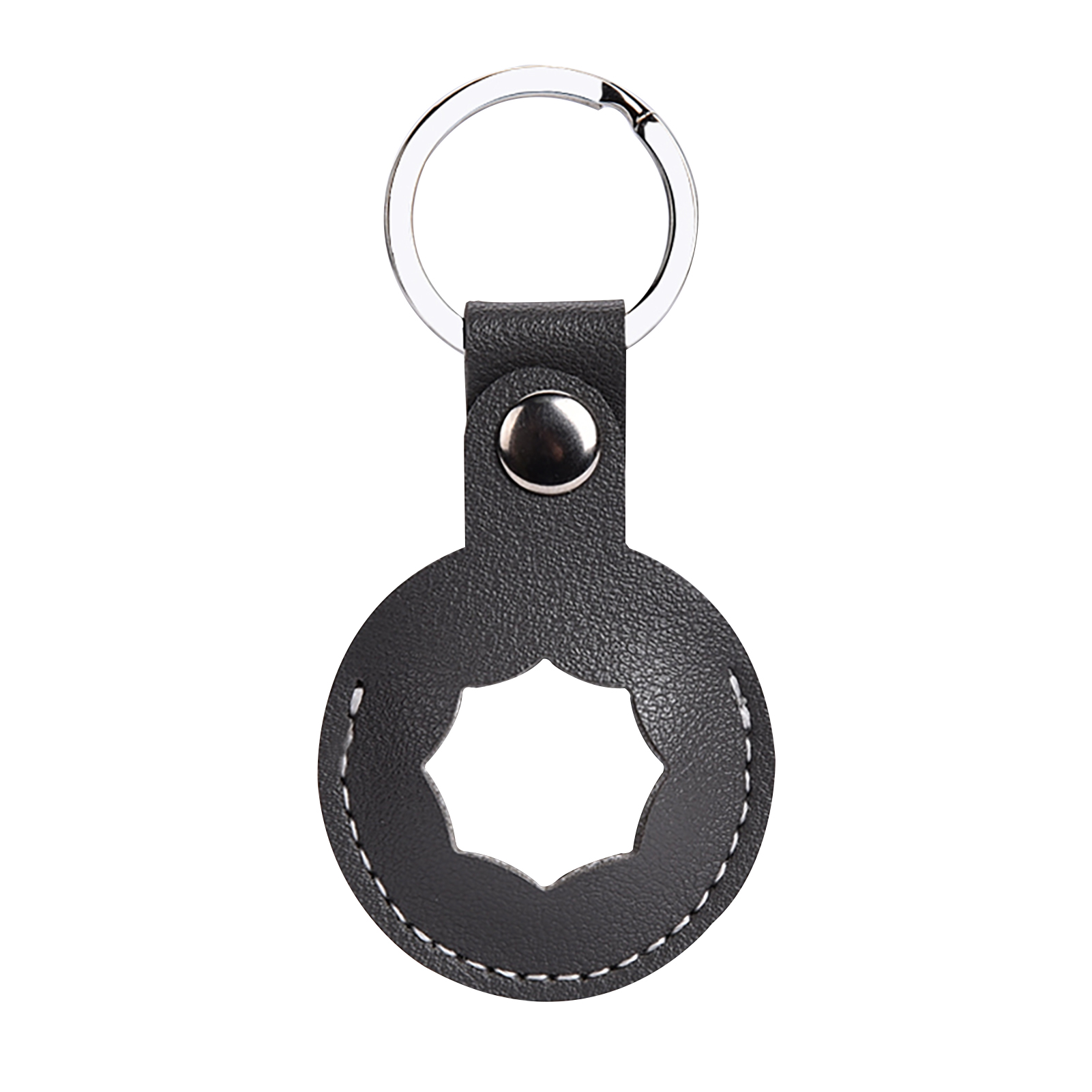 Schutzhülle für smart tracker, weich, tragbar, kratzfest, stoßfest, waschbar, mit haken zur aufbewahrung, passend für airtag: Grau